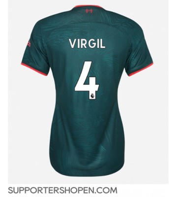 Liverpool Virgil van Dijk #4 Tredje Matchtröja Dam 2022-23 Kortärmad